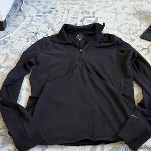Nike Black Dri-FIT Quarter Zip Top size large